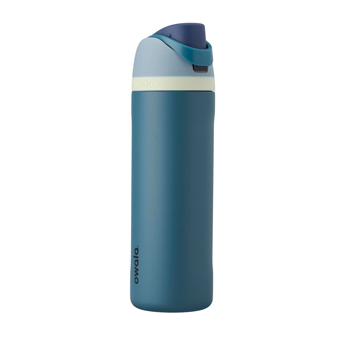 Owala FreeSip Insulated Stainless Steel Water Bottle with Straw for Sports and Travel, BPA-Free, 24oz, Foggy Tide