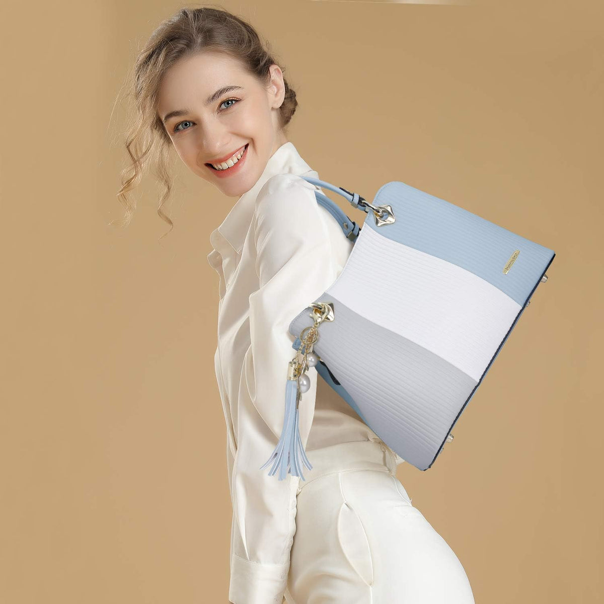 Pomelo Best Handbags for Women with Multiple Internal Pockets in Pretty Color Combination