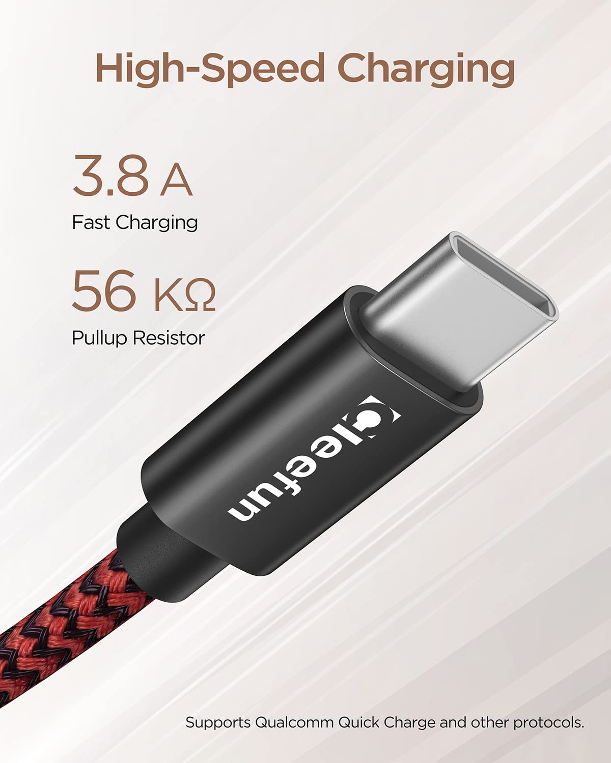 USB C Cable 6ft 5pack CLEEFUN | USB A to USB C Fast Charging USBC Cable