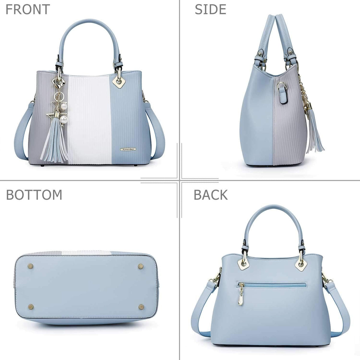 Pomelo Best Handbags for Women with Multiple Internal Pockets in Pretty Color Combination