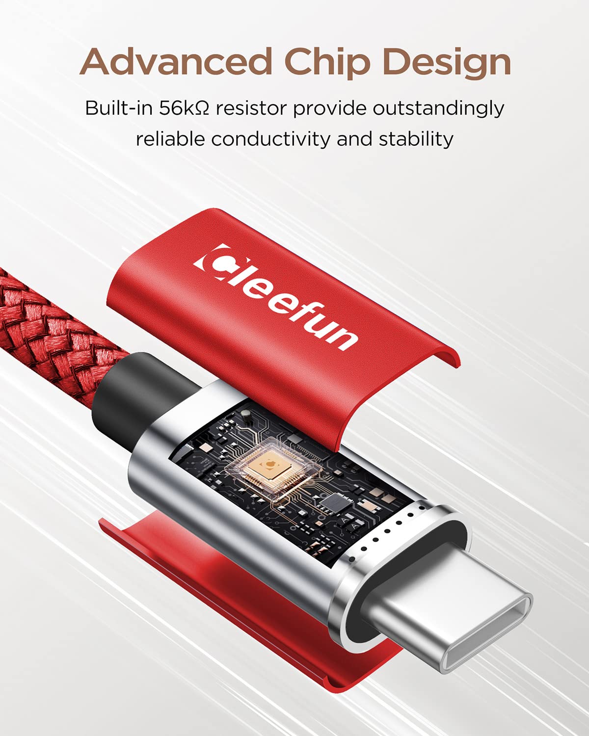 USB C Cable 6ft 5pack CLEEFUN | USB A to USB C Fast Charging USBC Cable
