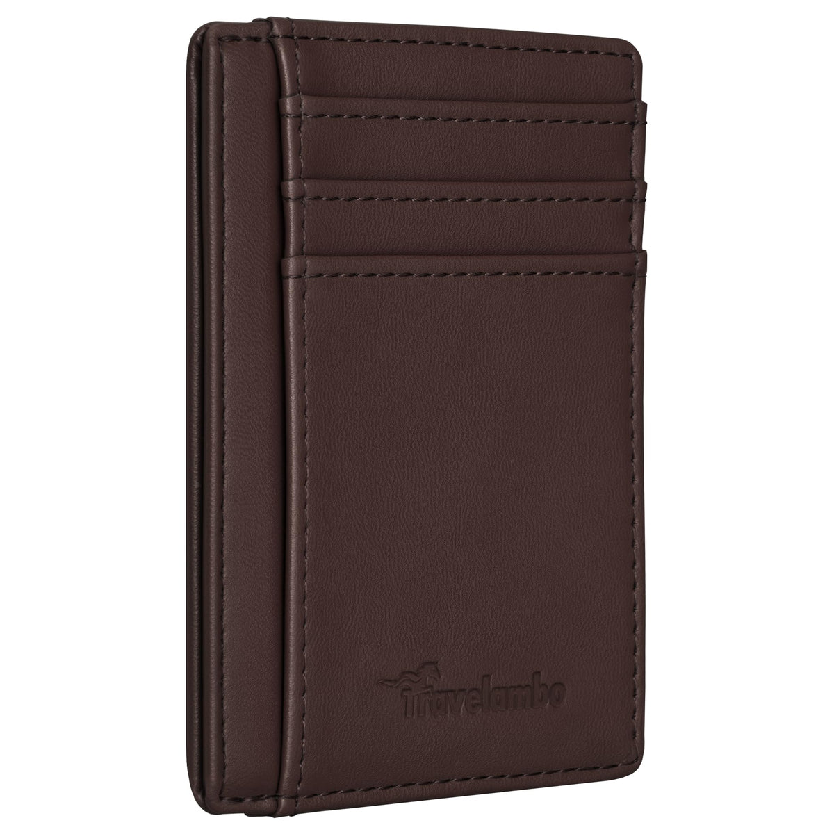 Slim Wallet, Leather, RFID Blocking Medium Size
