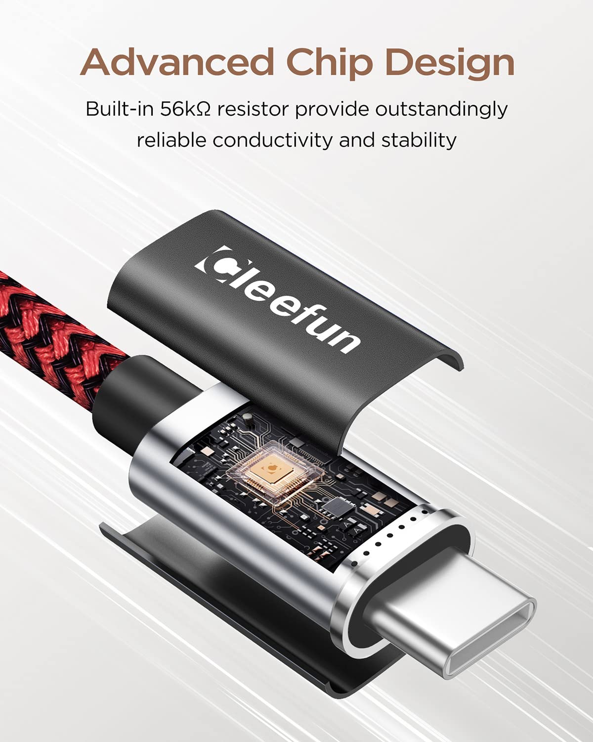 USB C Cable 6ft 5pack CLEEFUN | USB A to USB C Fast Charging USBC Cable