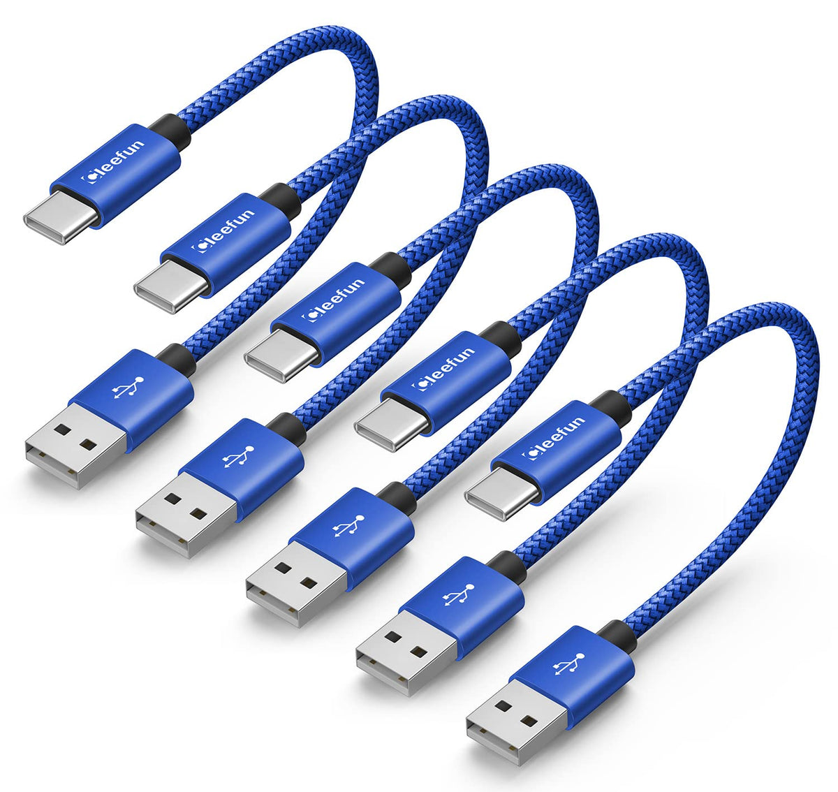USB C Cable 6ft 5pack CLEEFUN | USB A to USB C Fast Charging USBC Cable