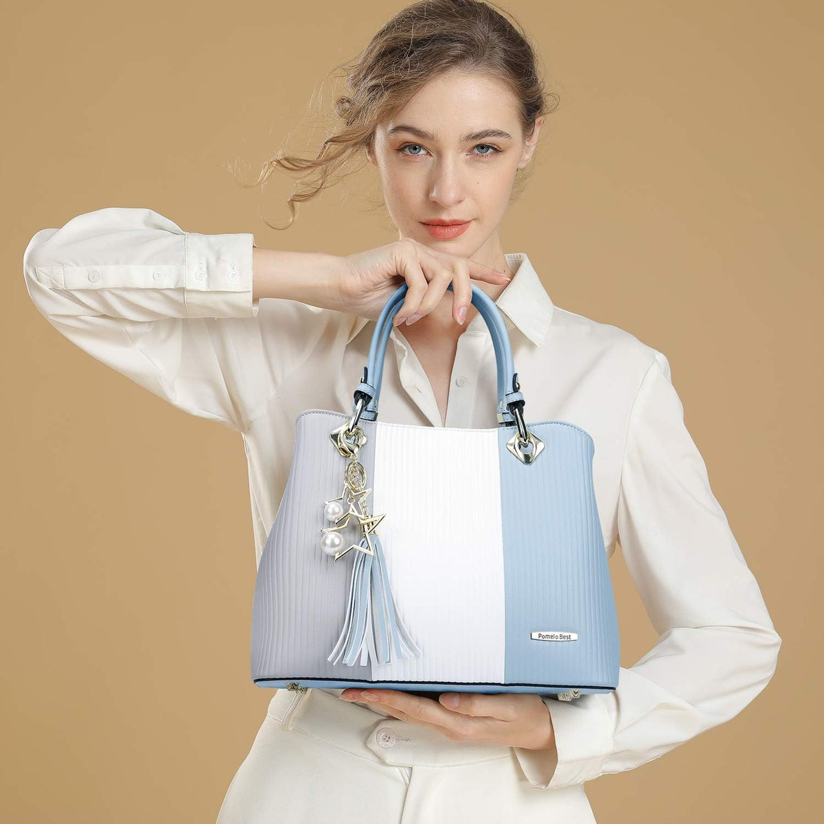 Pomelo Best Handbags for Women with Multiple Internal Pockets in Pretty Color Combination