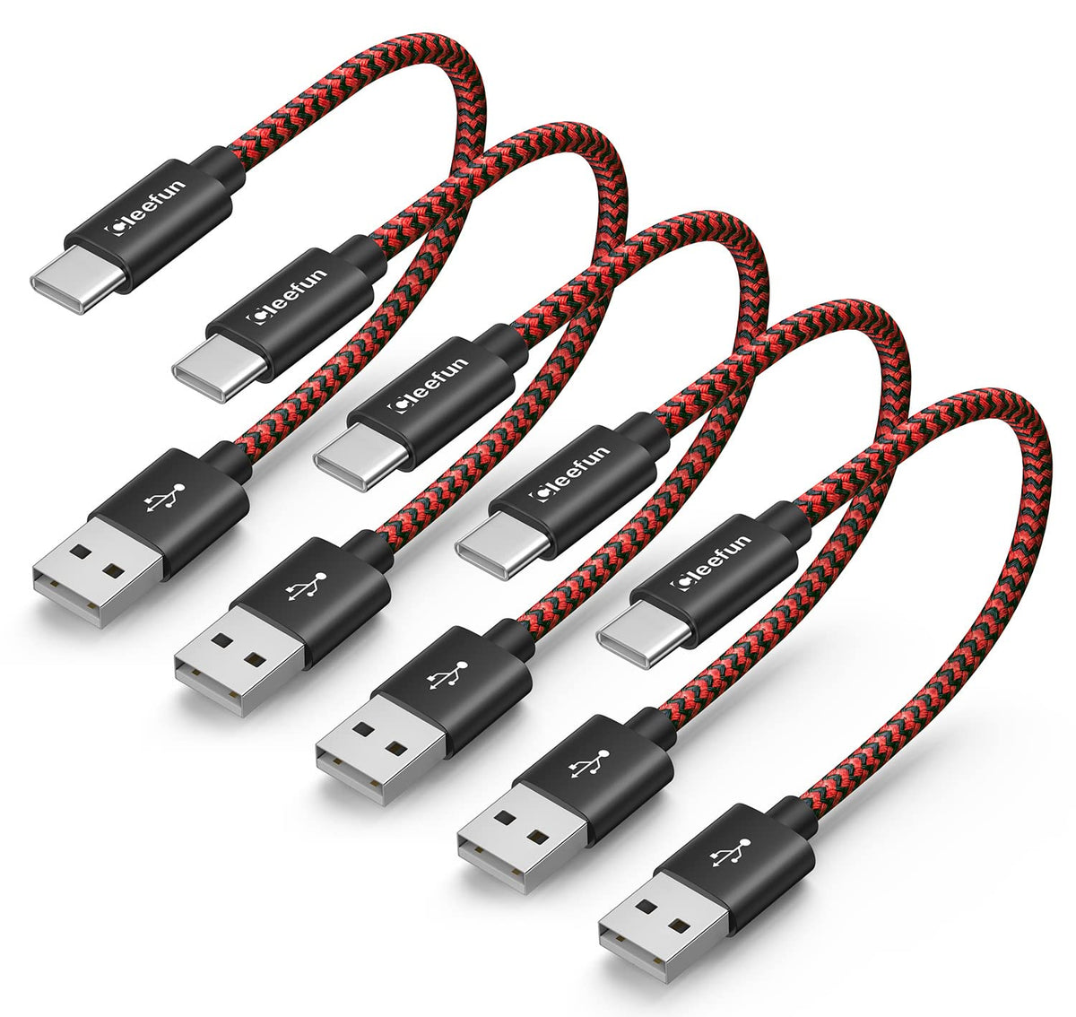 USB C Cable 6ft 5pack CLEEFUN | USB A to USB C Fast Charging USBC Cable