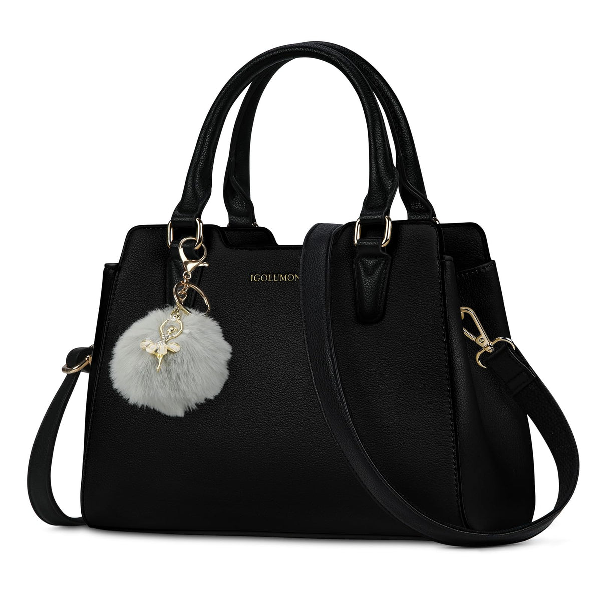 IGOLUMON Top-Handle Handbag Leather Purses for Women Waterproof Crossbody Womens Handbags Anti Theft Tote Purse Ladies