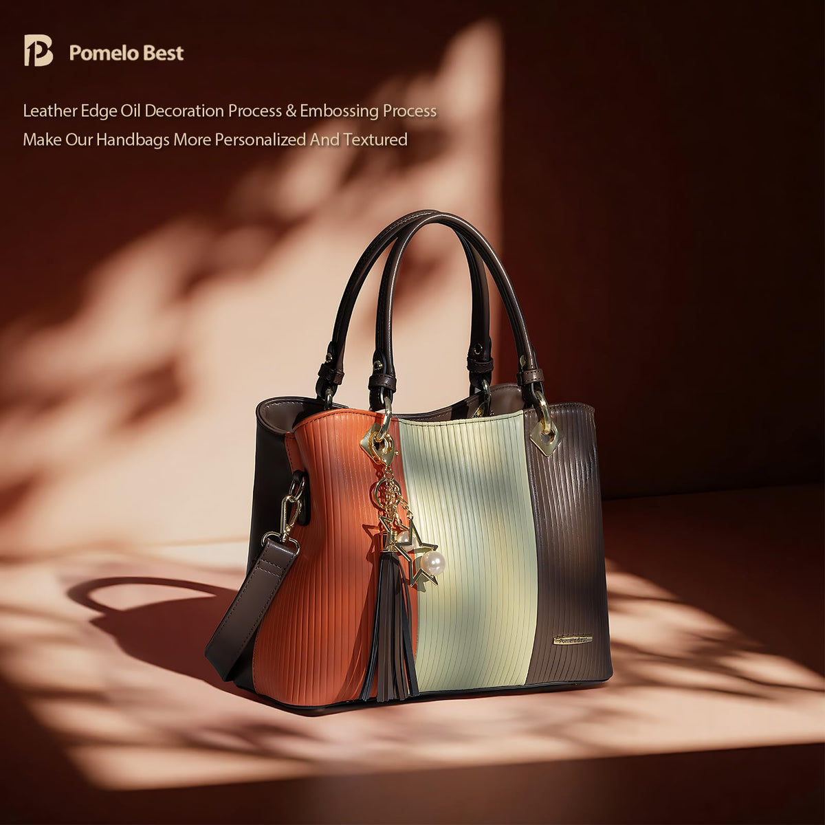 Pomelo Best Handbags for Women with Multiple Internal Pockets in Pretty Color Combination