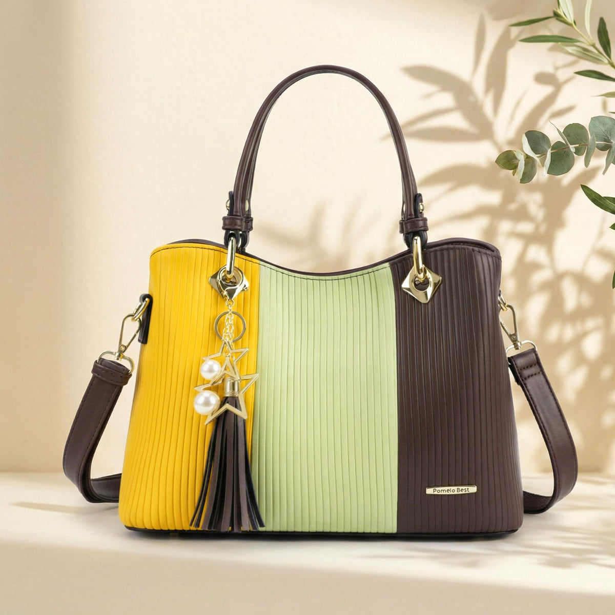 Pomelo Best Handbags for Women with Multiple Internal Pockets in Pretty Color Combination