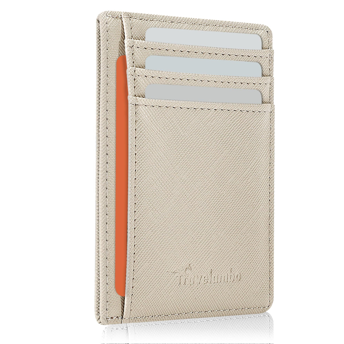 Slim Wallet, Leather, RFID Blocking Medium Size