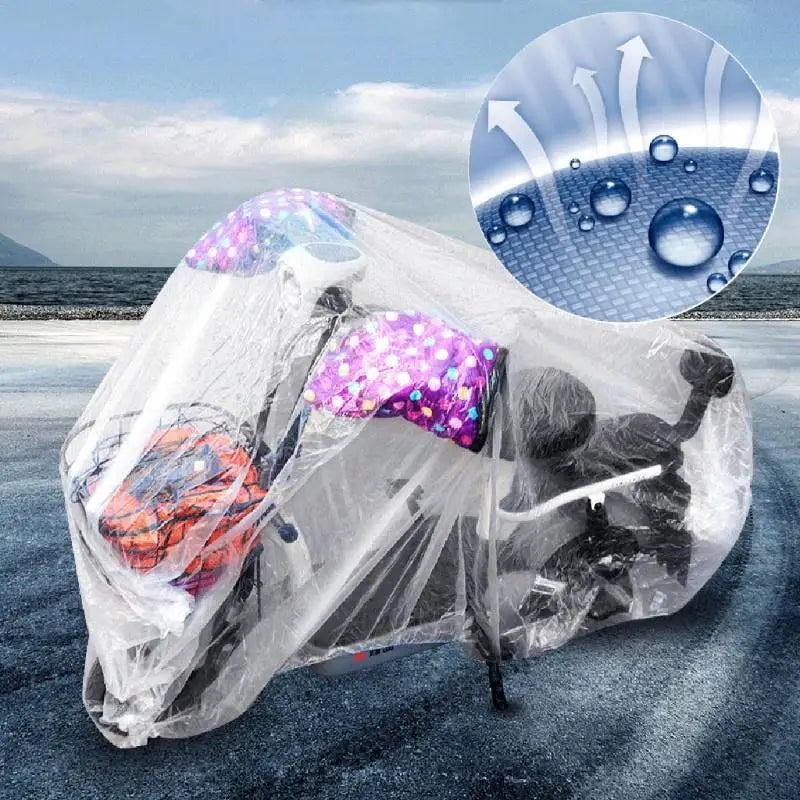 1pc Universal Motorcycle Covers Transparent Waterproof Motor Cover Bike Dust Cover