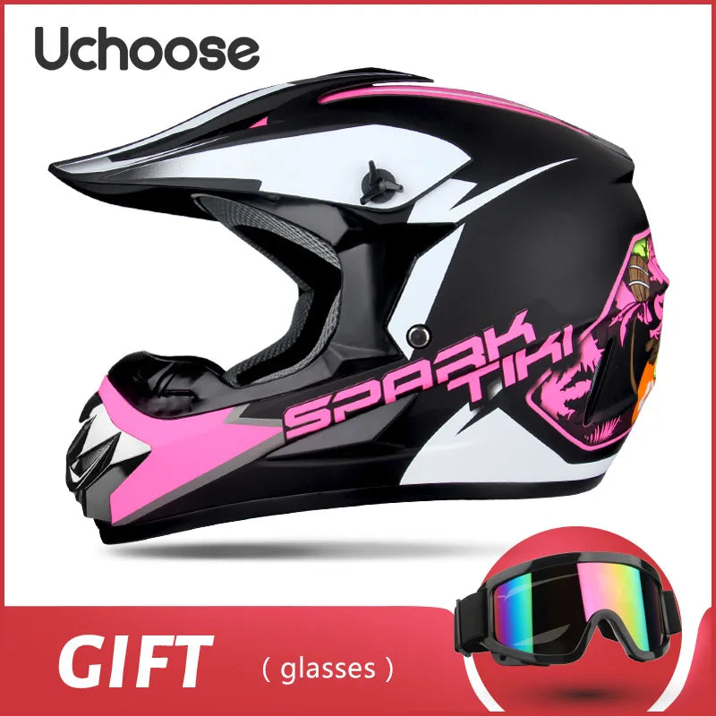 Full face motorcycle helmet for mountain bike off-road classic, MTB, racing, motocross, downhill, downhill