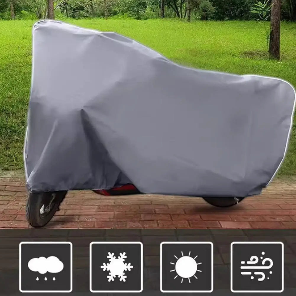 Motorcycle Cover Motor Rain Cover Waterproof Dustproof UV Protective Cover Coat Indoor Outdoor Motorbike Scooter Cover