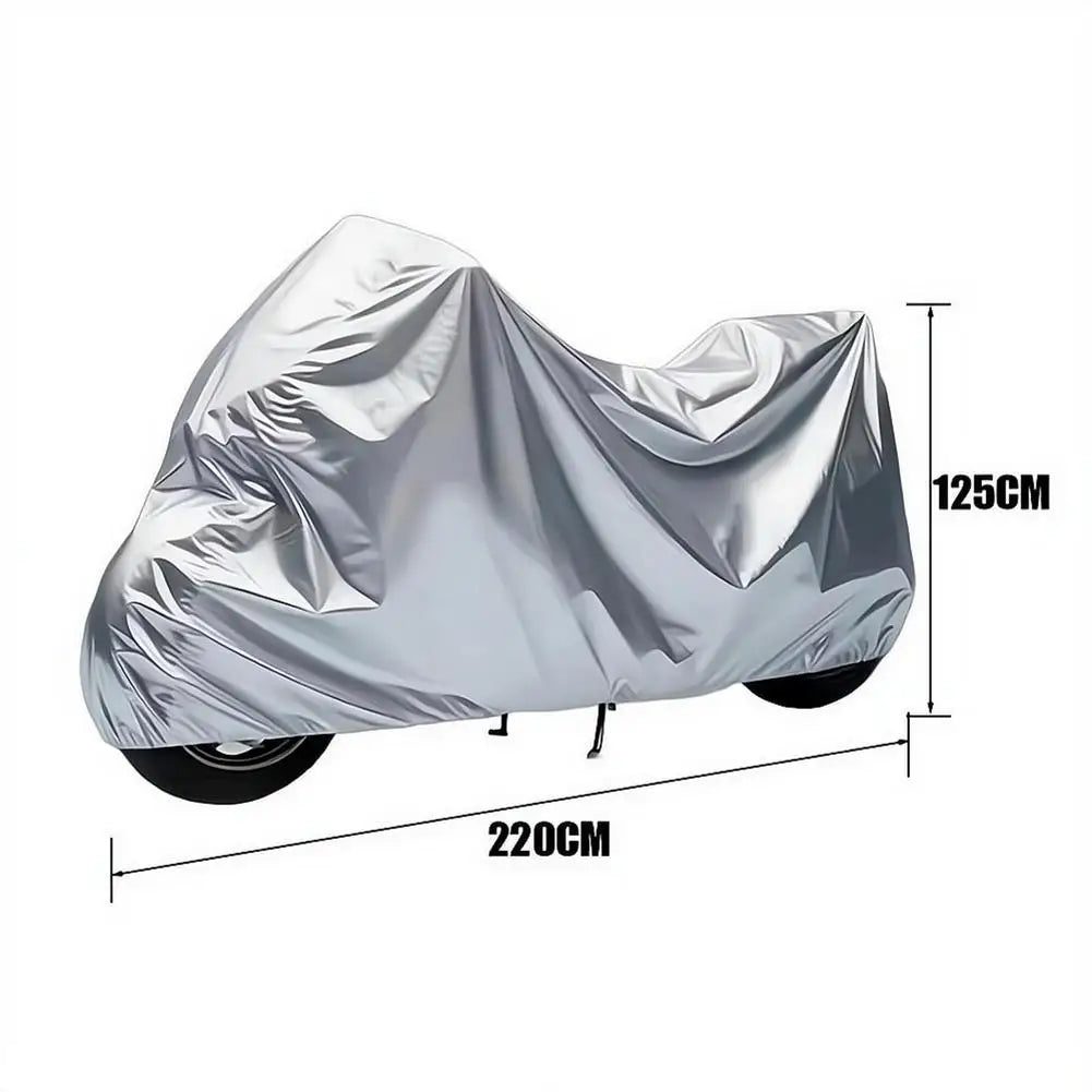 Motorcycle Cover Motor Rain Cover Waterproof Dustproof UV Protective Cover Coat Indoor Outdoor Motorbike Scooter Cover