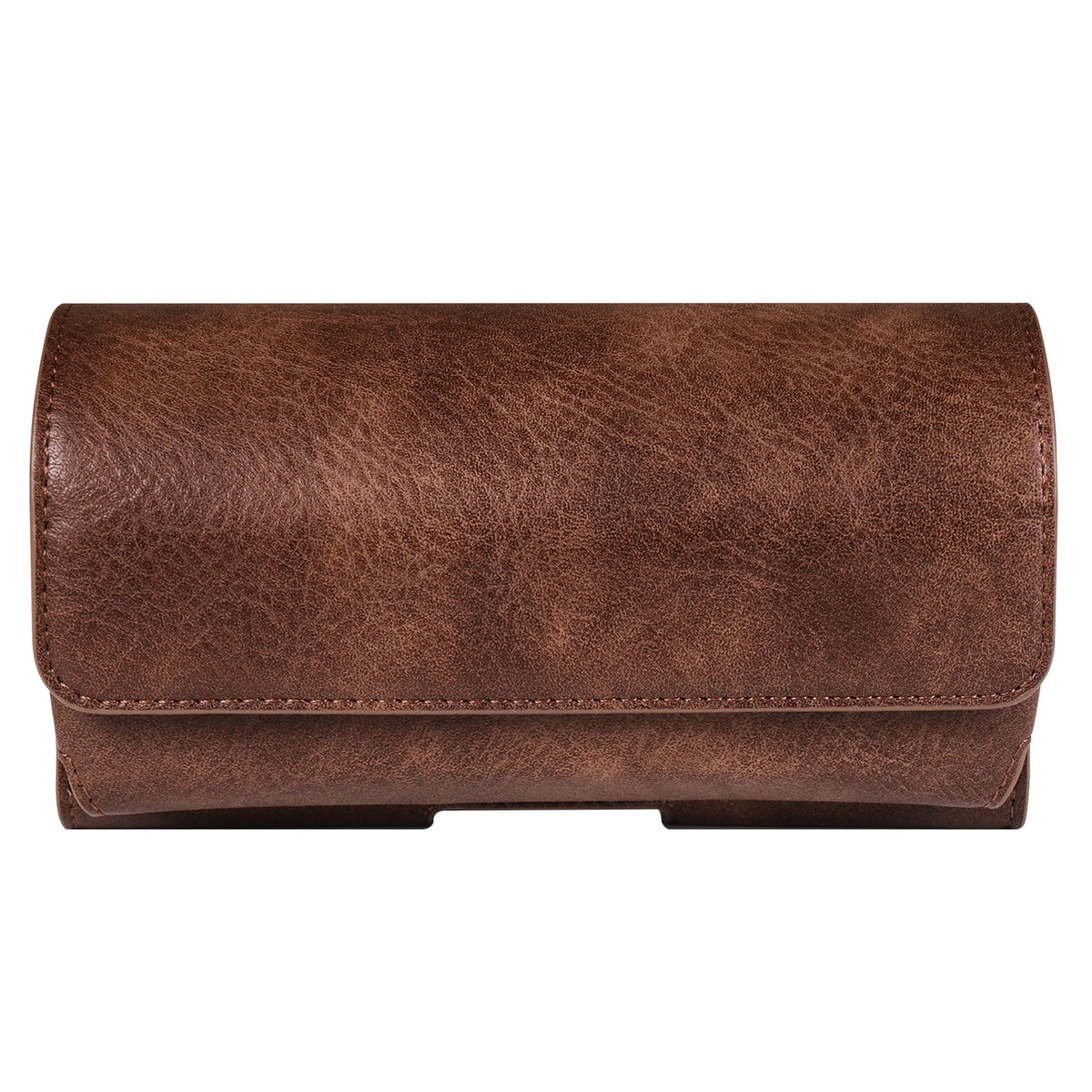 Horizontal Style Mobile Phone Wallet for Men with Card Slot Belt Decoration Magnetic Buckle Closure PU Leather Wallet for App...