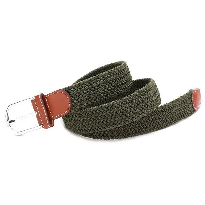 Men Belts Fashion Unisex Jeans Belts Adjustable Belt Men Outdoor Travel Hunting Waist Belt Automatic Plastic Buckle for Pants