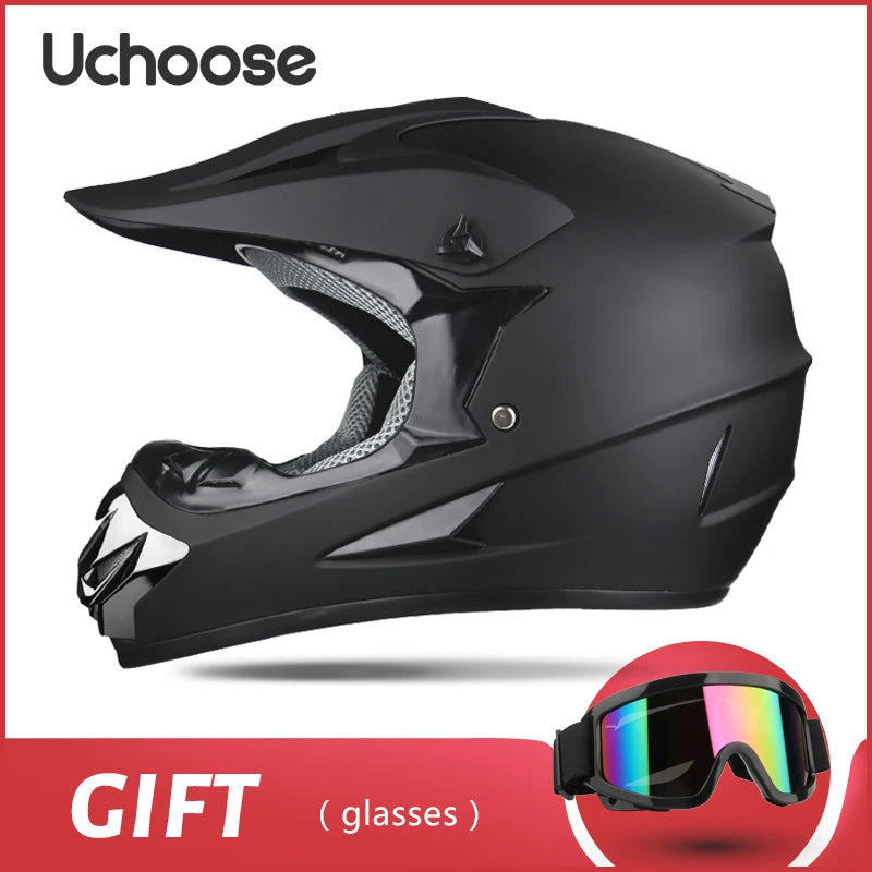 Full face motorcycle helmet for mountain bike off-road classic, MTB, racing, motocross, downhill, downhill