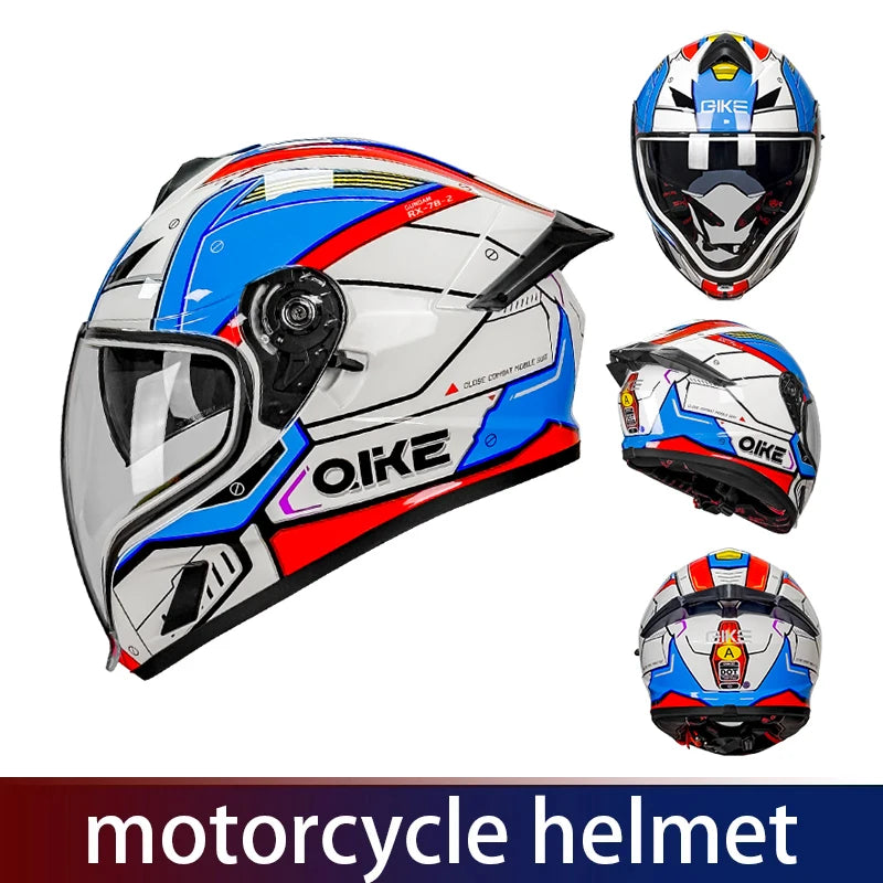 Face-lifting helmet Full-coverage motorcycle helmet Men&