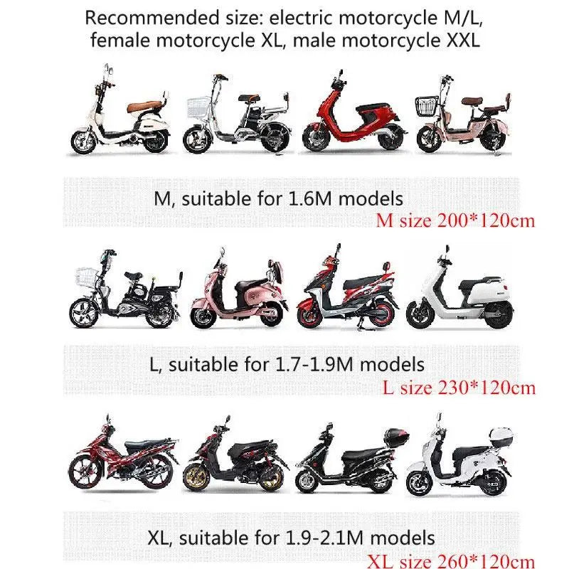 1pc Universal Motorcycle Covers Transparent Waterproof Motor Cover Bike Dust Cover