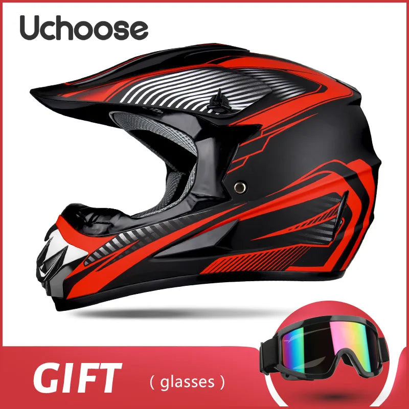Full face motorcycle helmet for mountain bike off-road classic, MTB, racing, motocross, downhill, downhill