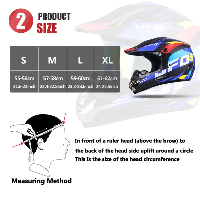 Full face motorcycle helmet for mountain bike off-road classic, MTB, racing, motocross, downhill, downhill