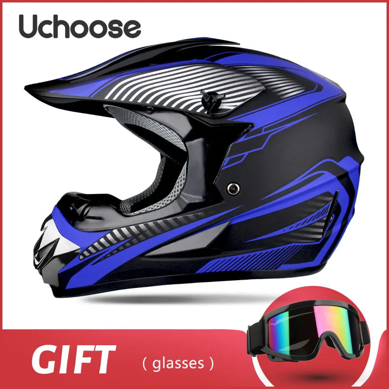 Full face motorcycle helmet for mountain bike off-road classic, MTB, racing, motocross, downhill, downhill