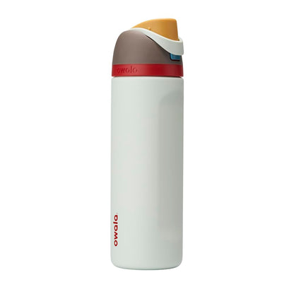 Owala FreeSip Insulated Stainless Steel Water Bottle with Straw for Sports and Travel, BPA-Free, 24oz, Foggy Tide