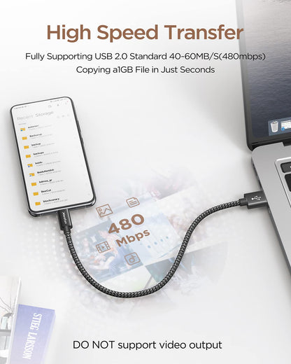 USB C Cable 6ft 5pack CLEEFUN | USB A to USB C Fast Charging USBC Cable