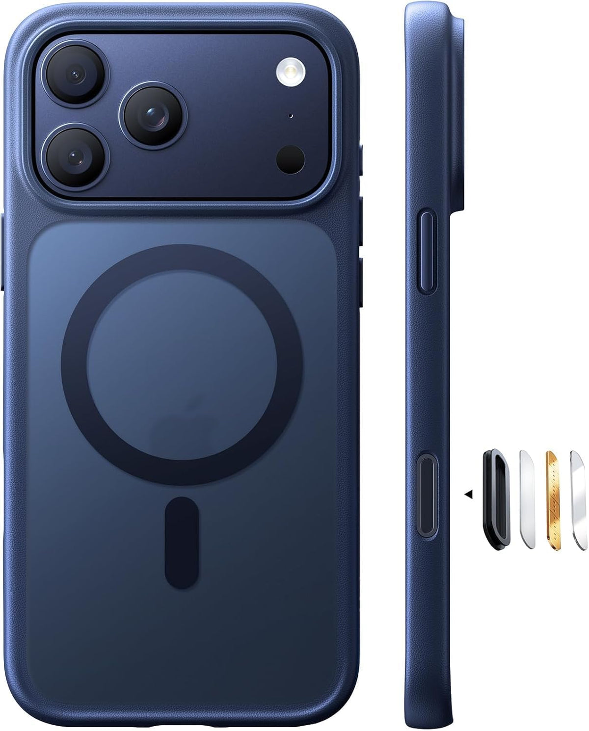 TORRAS Stronger Magnetic &amp; Shockproof for iPhone 17 Pro Max Case, Deep Blue