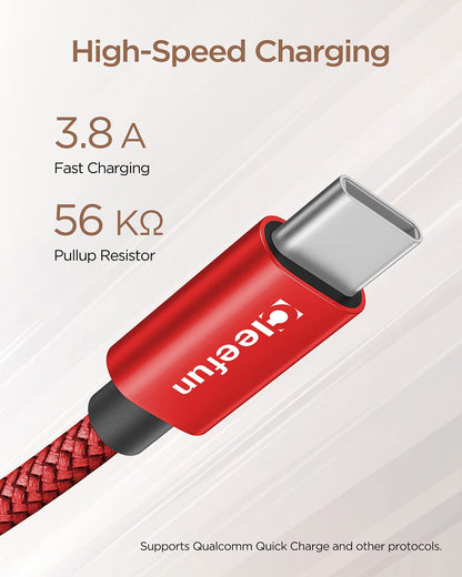USB C Cable 6ft 5pack CLEEFUN | USB A to USB C Fast Charging USBC Cable