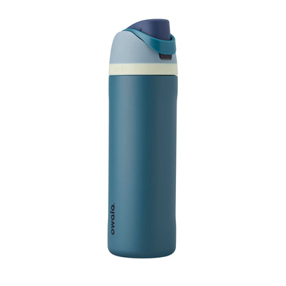 Owala FreeSip Insulated Stainless Steel Water Bottle with Straw for Sports and Travel, BPA-Free, 24oz, Foggy Tide