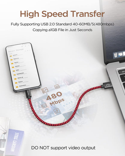 USB C Cable 6ft 5pack CLEEFUN | USB A to USB C Fast Charging USBC Cable