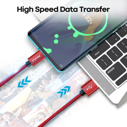USB C Cable 6ft 5pack CLEEFUN | USB A to USB C Fast Charging USBC Cable