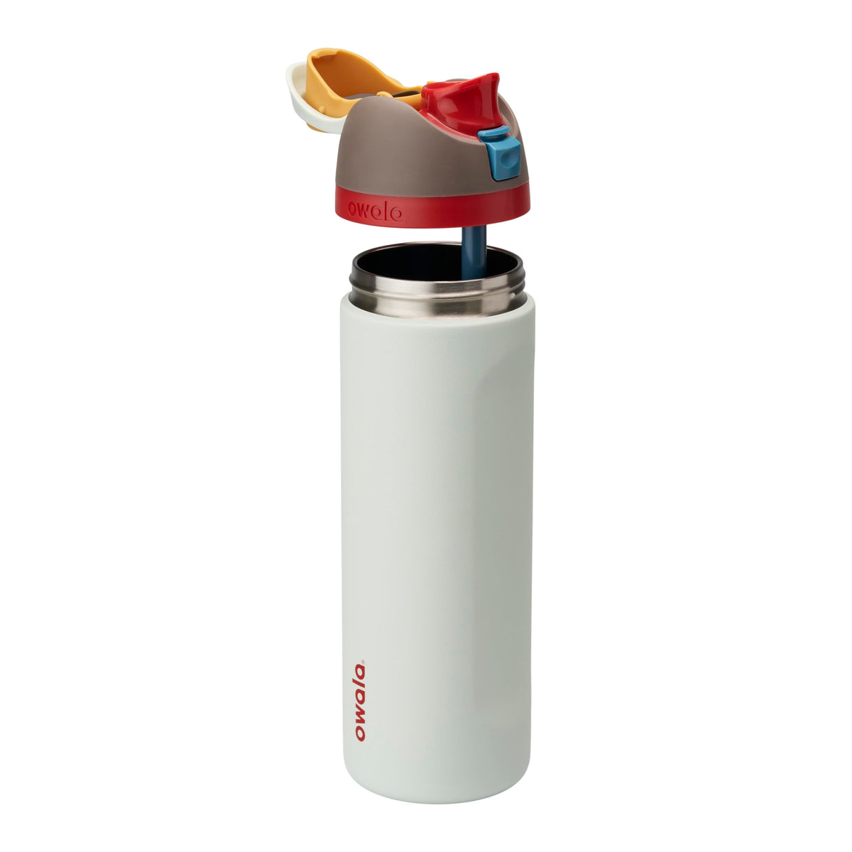Owala FreeSip Insulated Stainless Steel Water Bottle with Straw for Sports and Travel, BPA-Free, 24oz, Foggy Tide