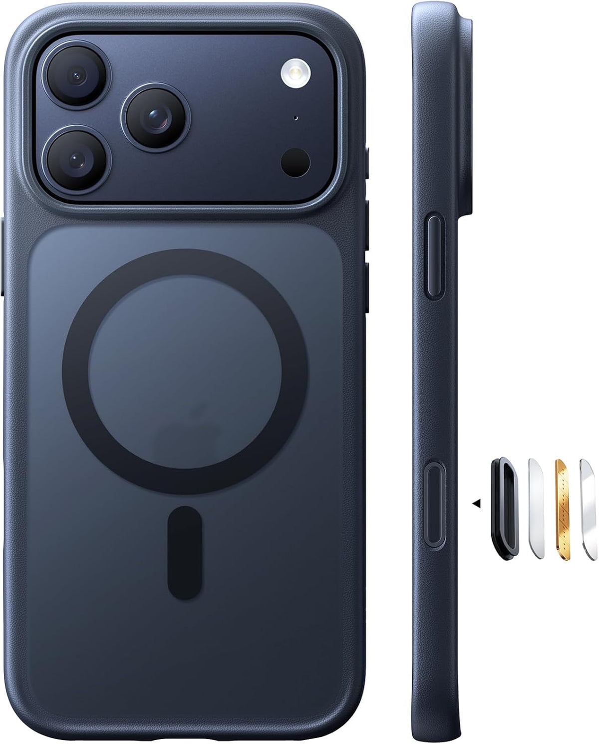 TORRAS Stronger Magnetic &amp; Shockproof for iPhone 17 Pro Max Case, Deep Blue