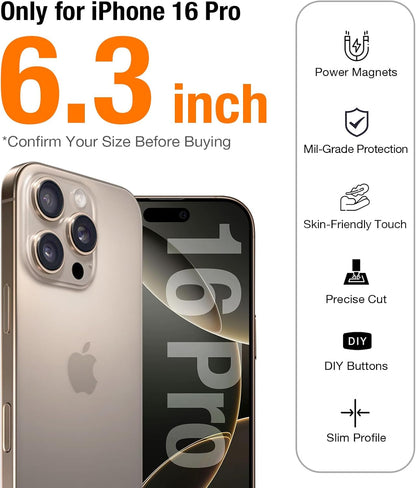 TORRAS Stronger Magnetic &amp; Shockproof for iPhone 17 Pro Max Case, Deep Blue