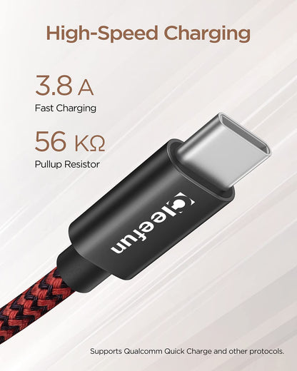 USB C Cable 6ft 5pack CLEEFUN | USB A to USB C Fast Charging USBC Cable