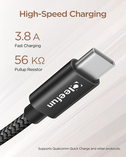 USB C Cable 6ft 5pack CLEEFUN | USB A to USB C Fast Charging USBC Cable