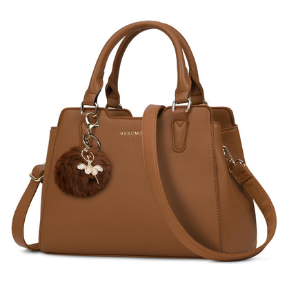 IGOLUMON Top-Handle Handbag Leather Purses for Women Waterproof Crossbody Womens Handbags Anti Theft Tote Purse Ladies