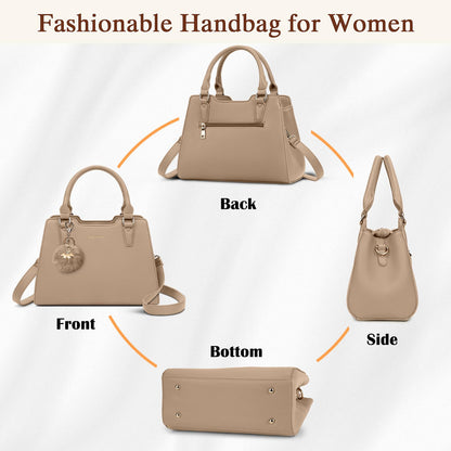 IGOLUMON Top-Handle Handbag Leather Purses for Women Waterproof Crossbody Womens Handbags Anti Theft Tote Purse Ladies