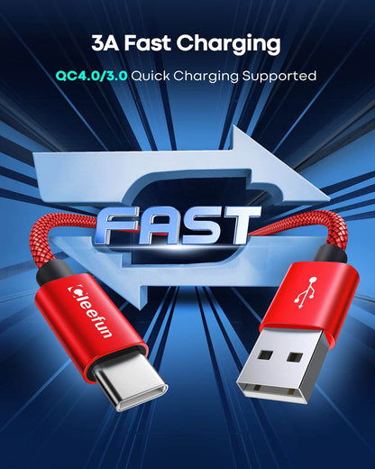 USB C Cable 6ft 5pack CLEEFUN | USB A to USB C Fast Charging USBC Cable