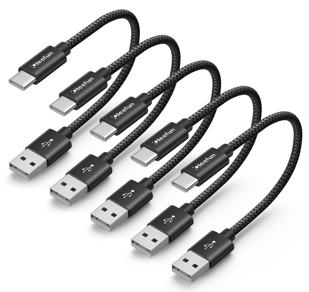 USB C Cable 6ft 5pack CLEEFUN | USB A to USB C Fast Charging USBC Cable