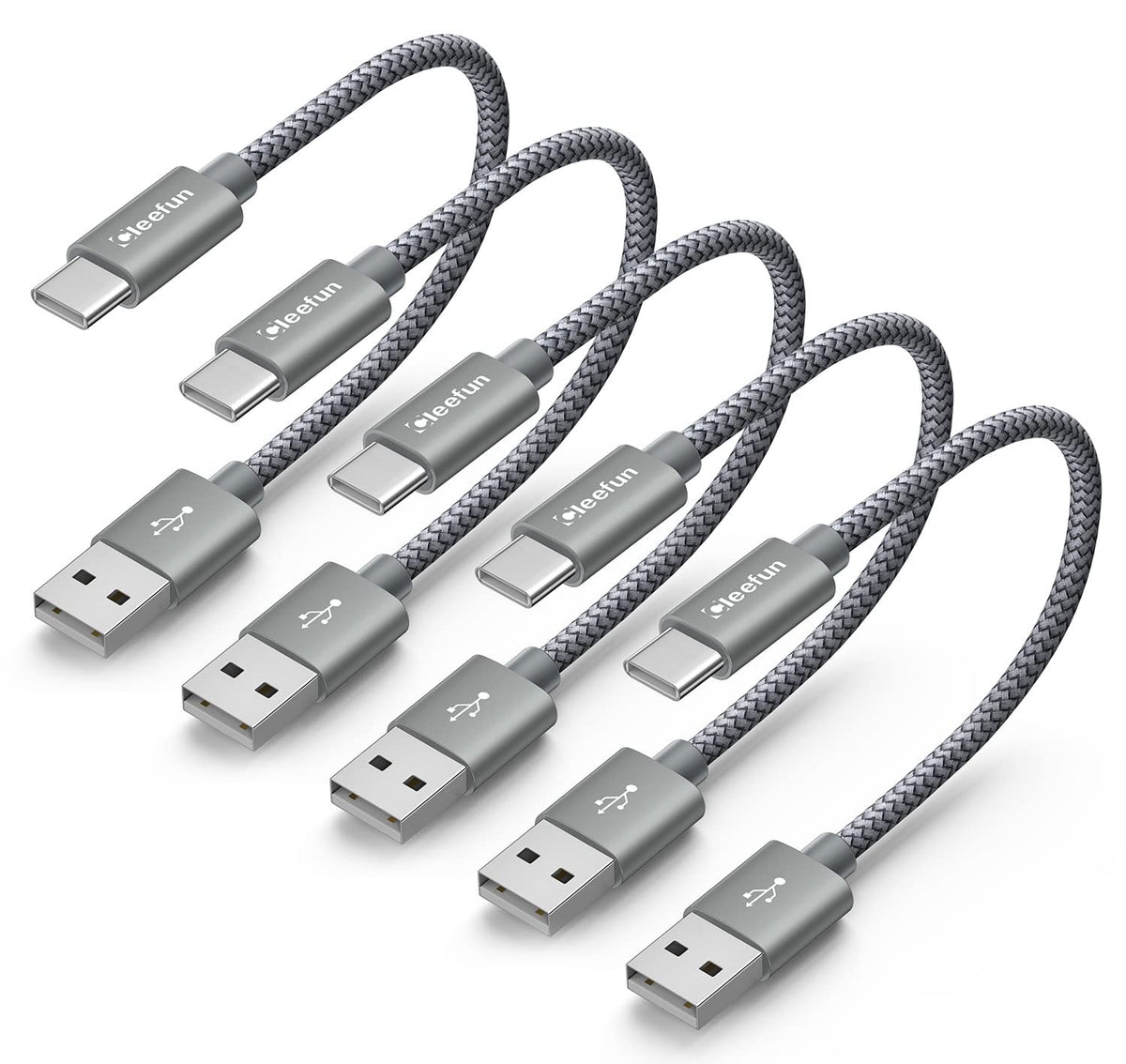 USB C Cable 6ft 5pack CLEEFUN | USB A to USB C Fast Charging USBC Cable