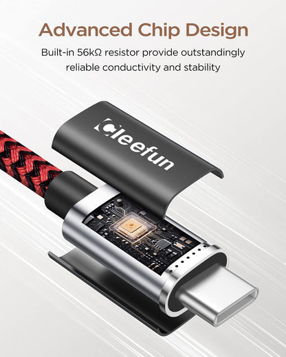 USB C Cable 6ft 5pack CLEEFUN | USB A to USB C Fast Charging USBC Cable