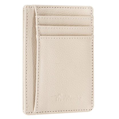 Slim Wallet, Leather, RFID Blocking Medium Size