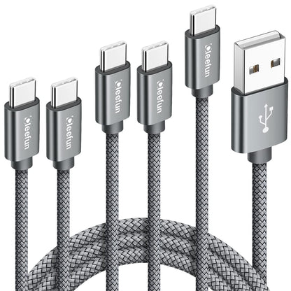 USB C Cable 6ft 5pack CLEEFUN | USB A to USB C Fast Charging USBC Cable