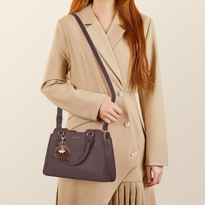 IGOLUMON Top-Handle Handbag Leather Purses for Women Waterproof Crossbody Womens Handbags Anti Theft Tote Purse Ladies