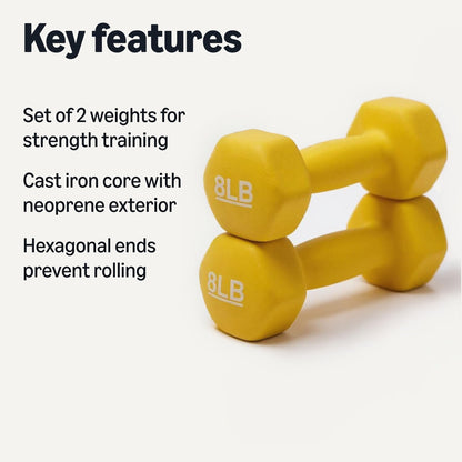 Amazon Basics Neoprene Dumbbell Hand Weights