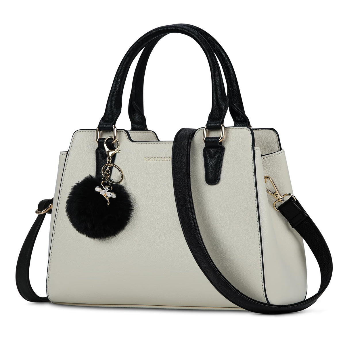 IGOLUMON Top-Handle Handbag Leather Purses for Women Waterproof Crossbody Womens Handbags Anti Theft Tote Purse Ladies