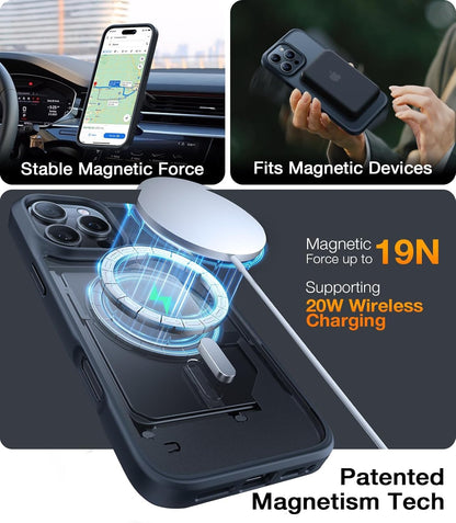TORRAS Stronger Magnetic &amp; Shockproof for iPhone 17 Pro Max Case, Deep Blue